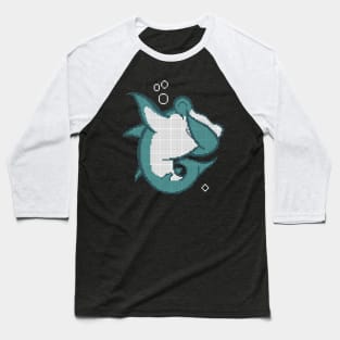 Pixel Hammer Shark - low-bit graphics - gift idea Baseball T-Shirt